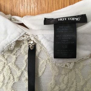 White lace skull dress